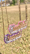 Load image into Gallery viewer, GLITTERED NAMEPLATE NECKLACE
